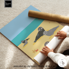Load image into Gallery viewer, Poster - Seals on a Beach A3