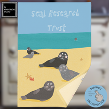 Load image into Gallery viewer, Tea Towel - Seals on a Beach