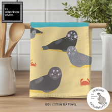 Load image into Gallery viewer, Tea Towel - Seals on a Beach