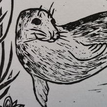 Load image into Gallery viewer, Print  - Limited Edition Lino print of named seal 'Arrowhead'
