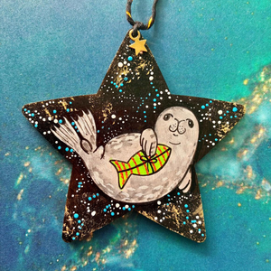 MoonSeals - Seal Star Christmas Decorations