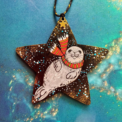 MoonSeals - Seal Star Christmas Decorations