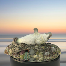 Load image into Gallery viewer, Art - Seal sculpture: Albino Badger