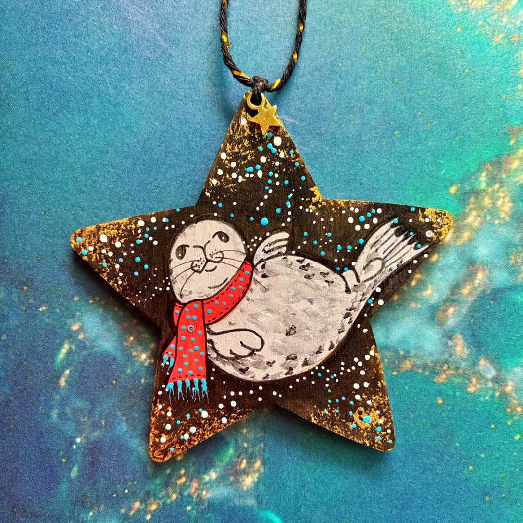 MoonSeals - Seal Star Christmas Decorations