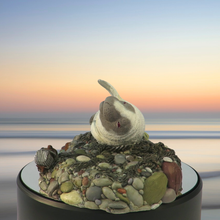 Load image into Gallery viewer, Art - Seal sculpture: Albino Badger