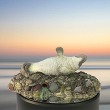 Load image into Gallery viewer, Art - Seal sculpture: Albino Badger