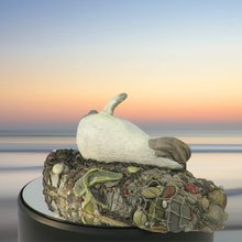 Load image into Gallery viewer, Art - Seal sculpture: Albino Badger