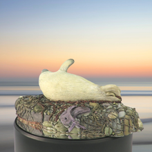 Load image into Gallery viewer, Art - Seal sculpture: Pale Badger Pup