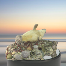 Load image into Gallery viewer, Art - Seal sculpture: Grey Top and Tail Pup