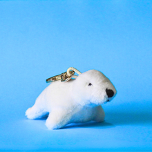 Load image into Gallery viewer, Keyring - Tiny White Seal