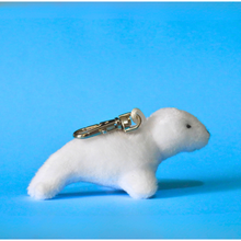 Load image into Gallery viewer, Keyring - Tiny White Seal