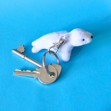 Load image into Gallery viewer, Keyring - Tiny White Seal