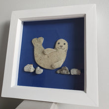 Load image into Gallery viewer, Limited Edition Seal Pup Framed Art - Made From Marine Debris