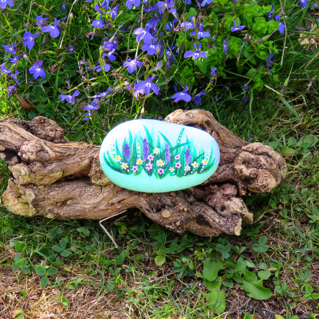 Painted Stones - Cornish Wildflowers